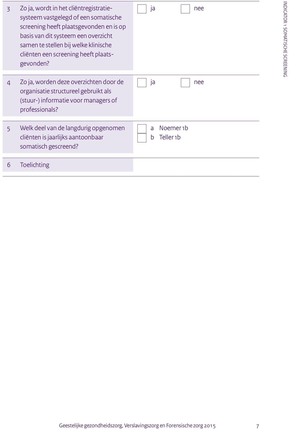 4 Zo ja, worden deze overzichten door de ja nee organisatie structureel gebruikt als (stuur-) informatie voor managers of professionals?