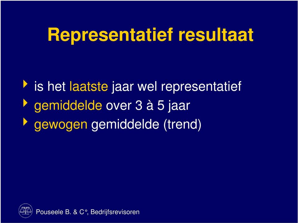 representatief gemiddelde