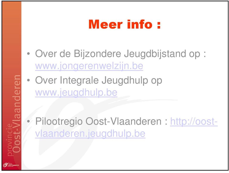 be Over Integrale Jeugdhulp op www.jeugdhulp.