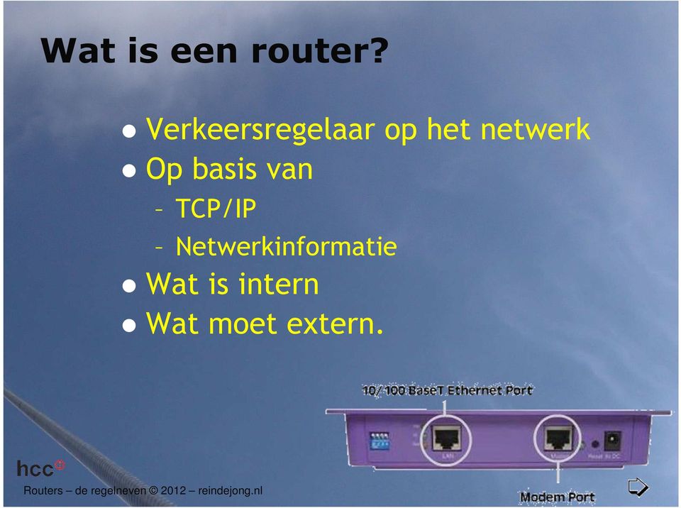 netwerk Op basis van TCP/IP