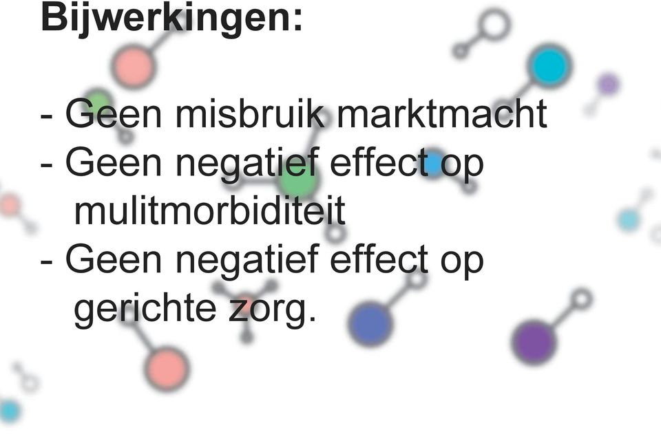 effect op mulitmorbiditeit -