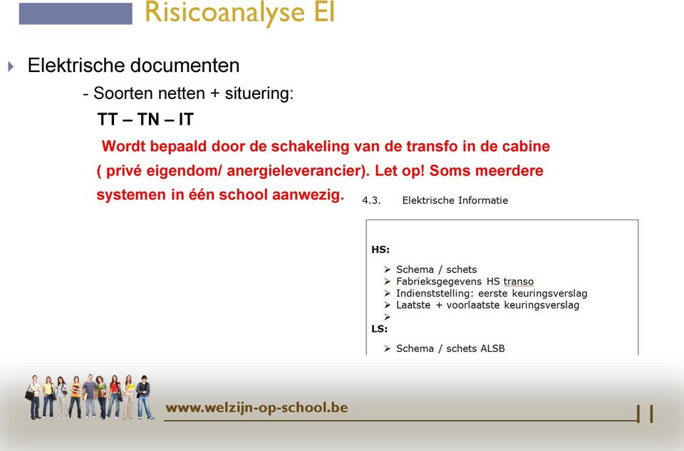 de transfo in de cabine ( privé eigendom/