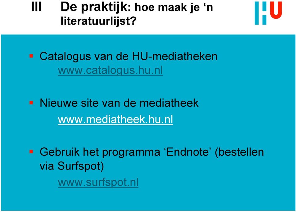 nl Nieuwe site van de mediatheek www.mediatheek.hu.