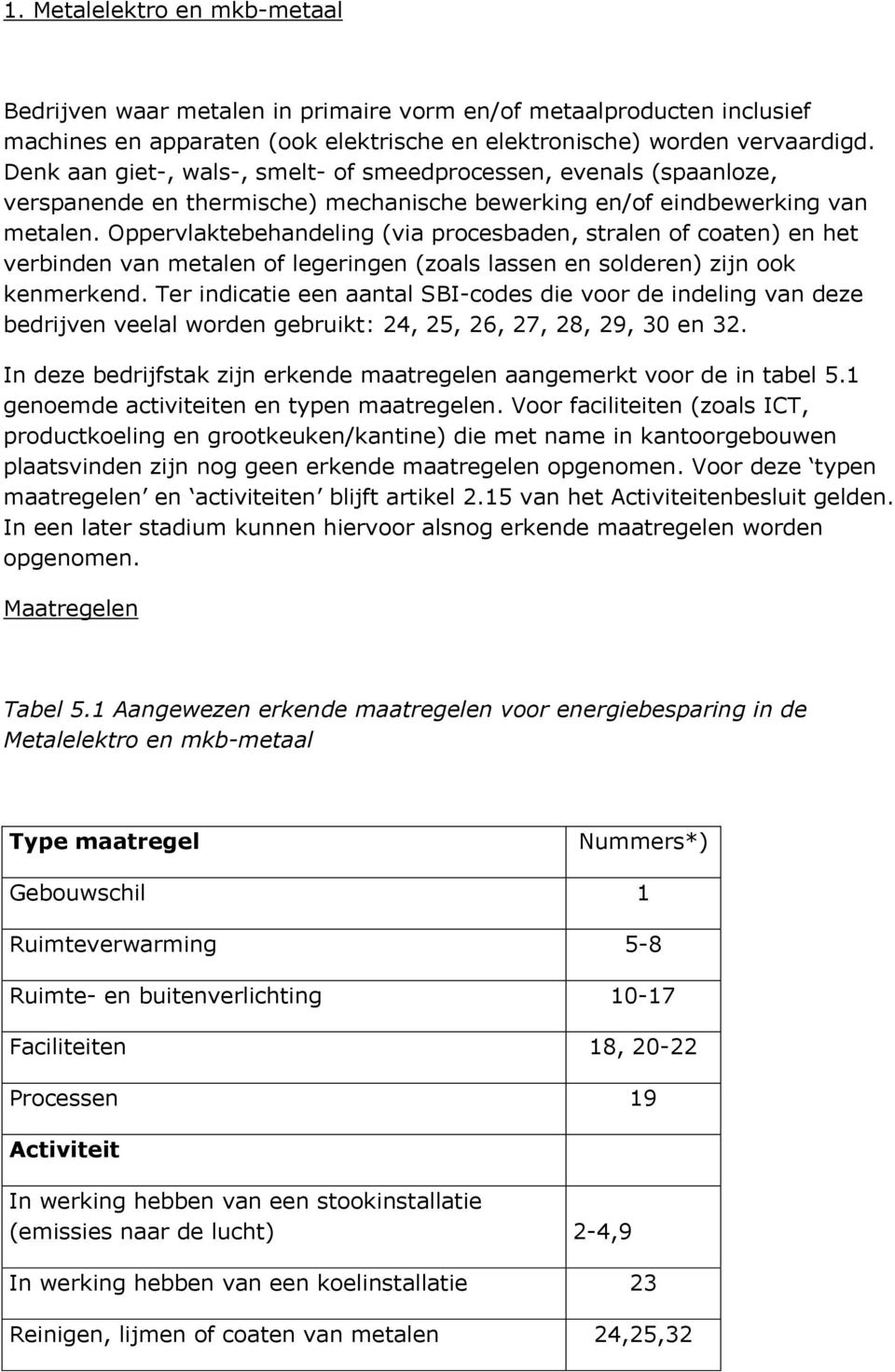 Oppervlaktebehandeling (via procesbaden, stralen of coaten) en het verbinden van metalen of legeringen (zoals lassen en solderen) zijn ook kenmerkend.