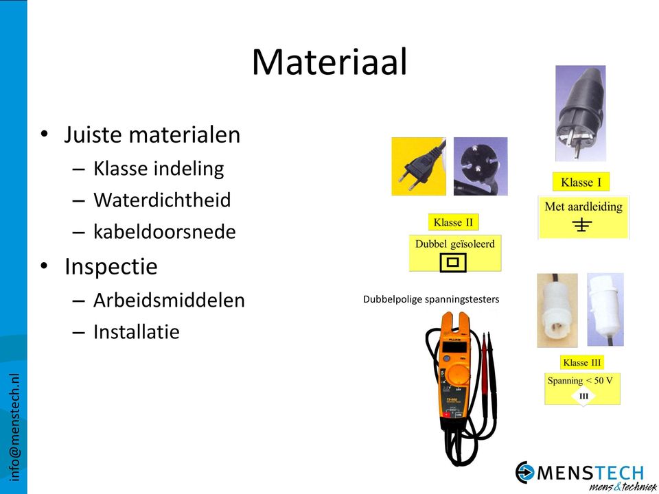 kabeldoorsnede Inspectie