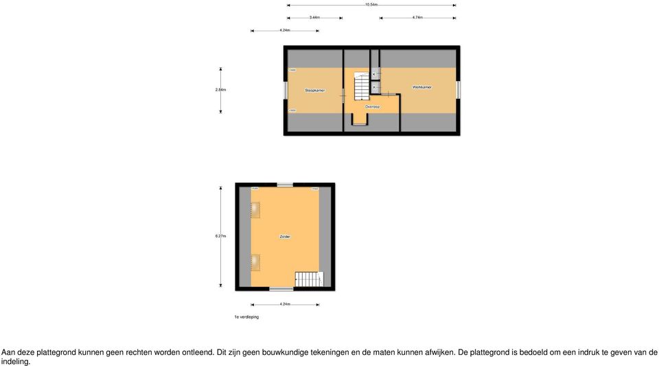 Dit zijn geen bouwkundige tekeningen en de