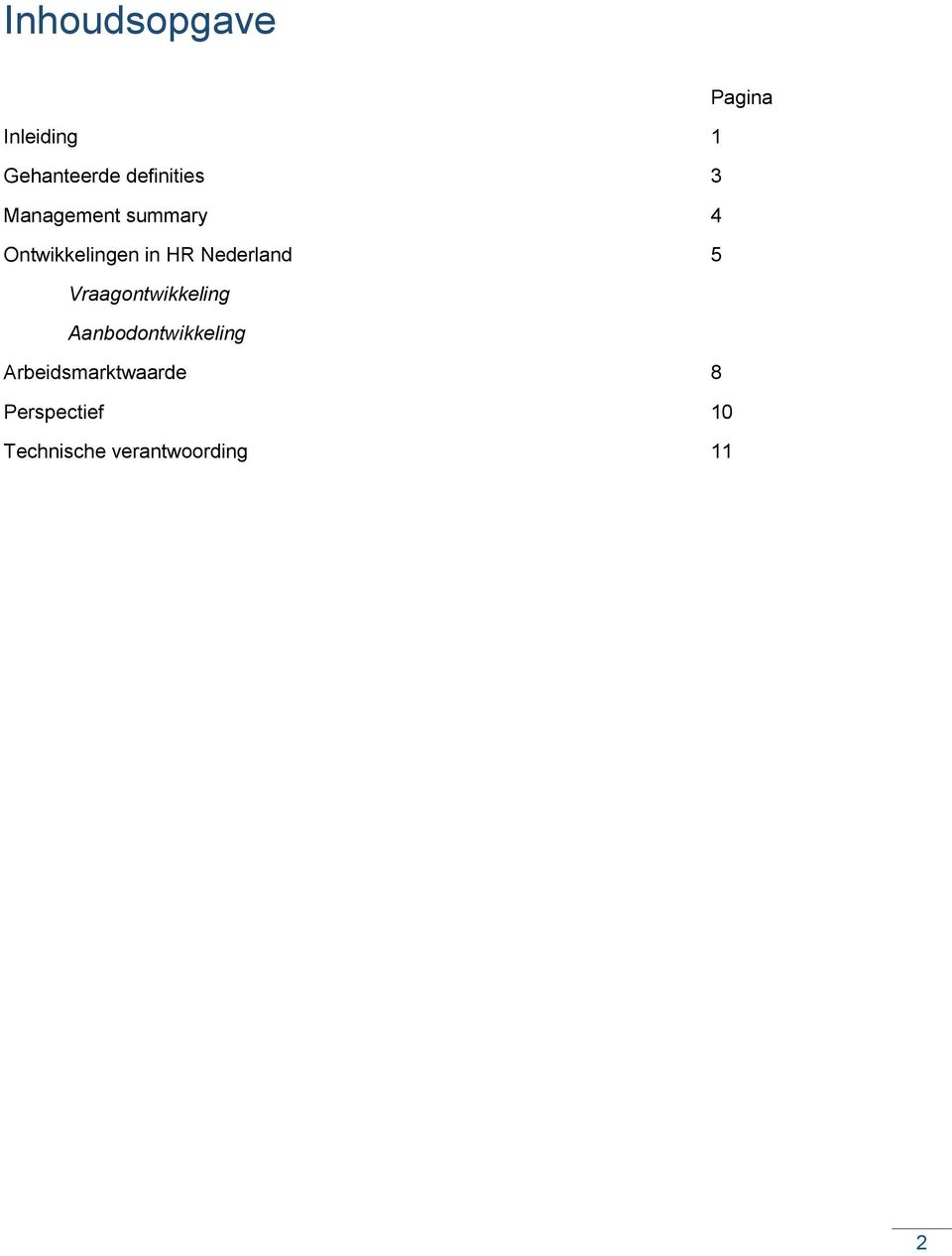 HR Nederland 5 Vraagontwikkeling Aanbodontwikkeling