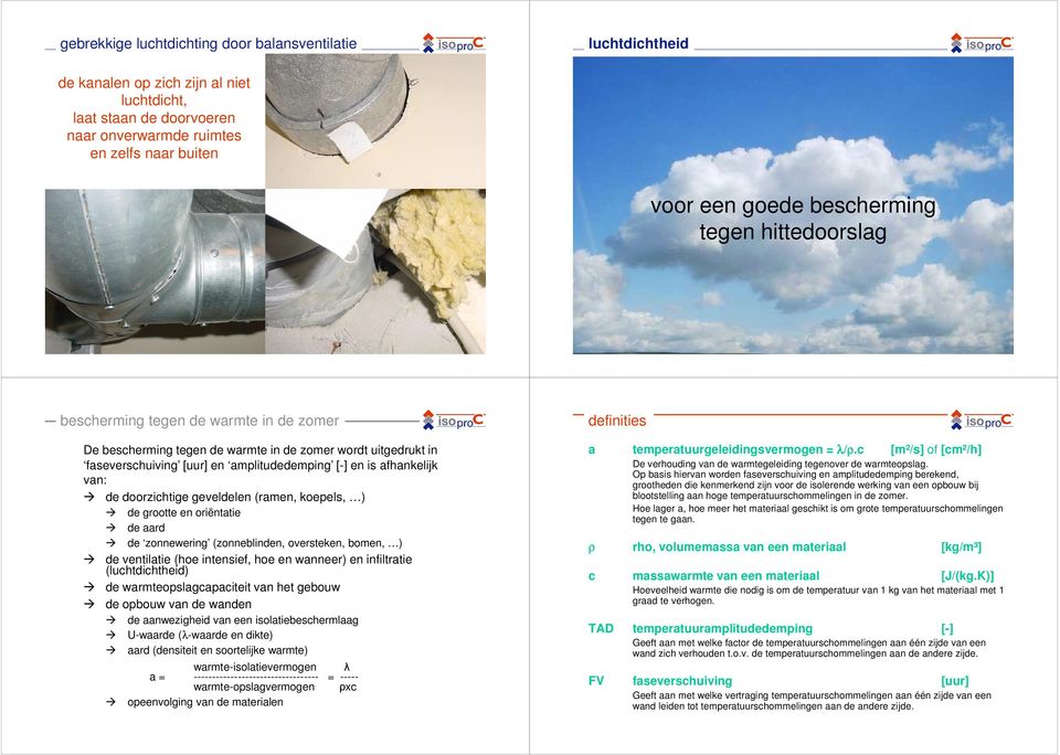 van: de doorzichtige geveldelen (ramen, koepels, ) de grootte en oriëntatie de aard de zonnewering (zonneblinden, oversteken, bomen, ) de ventilatie (hoe intensief, hoe en wanneer) en infiltratie