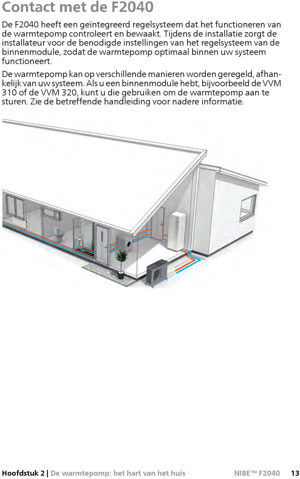 uw systeem functioneert. De warmtepomp kan op verschillende manieren worden geregeld, afhankelijk van uw systeem.