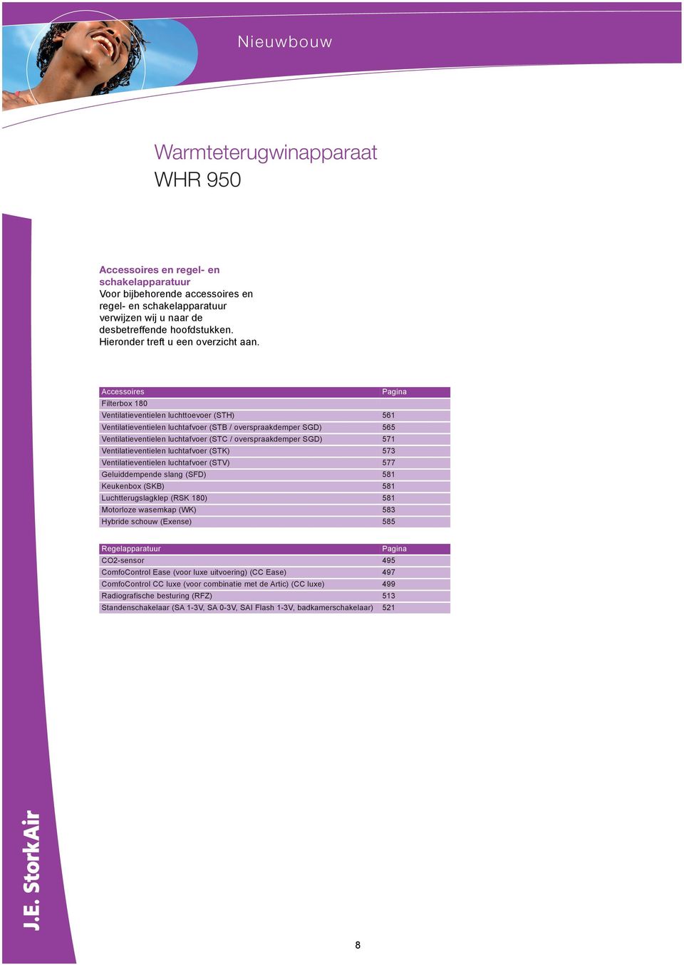 SGD) 571 Ventilatieventielen luchtafvoer (STK) 573 Ventilatieventielen luchtafvoer (STV) 577 Geluiddempende slang (SFD) 581 Keukenbox (SKB) 581 Luchtterugslagklep (RSK 180) 581 Motorloze wasemkap