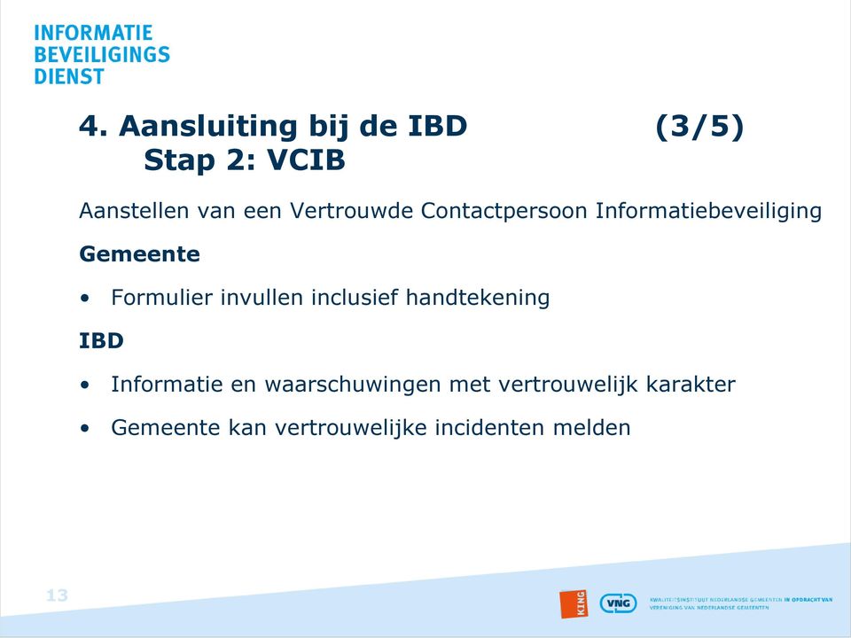 invullen inclusief handtekening IBD Informatie en waarschuwingen