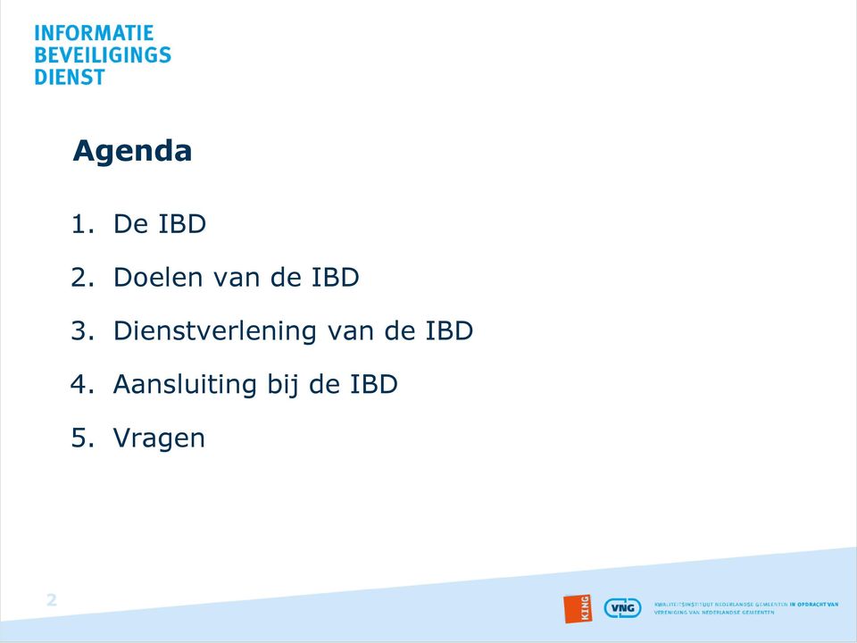 Dienstverlening van de IBD