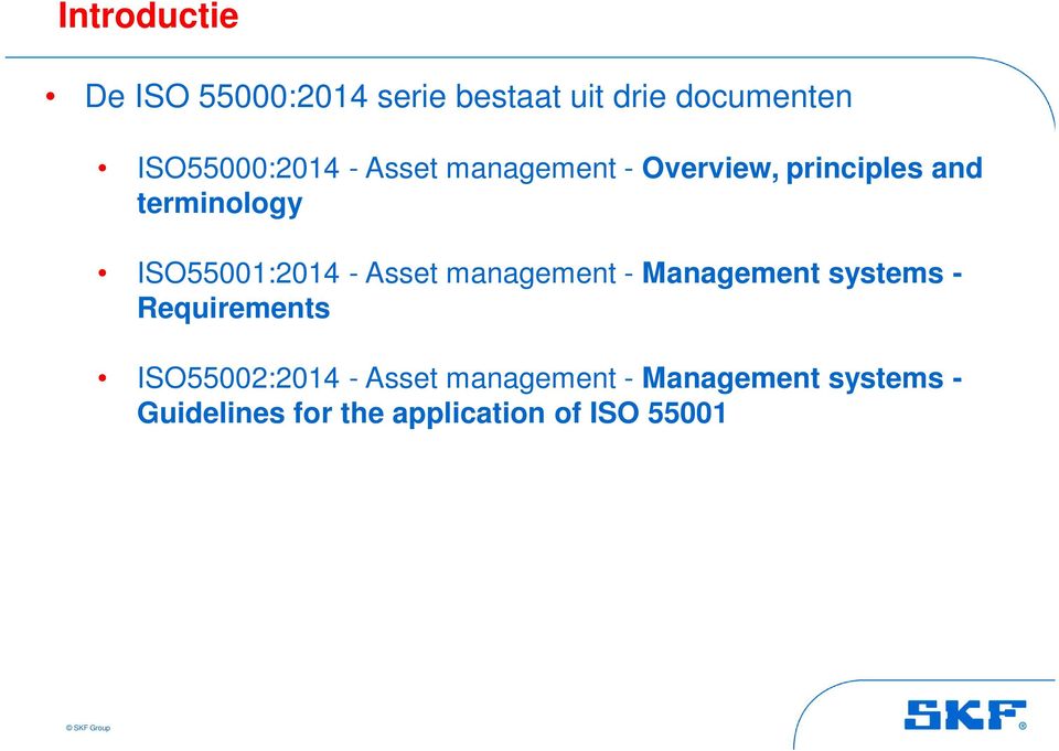 ISO55001:2014 - Asset management - Management systems - Requirements