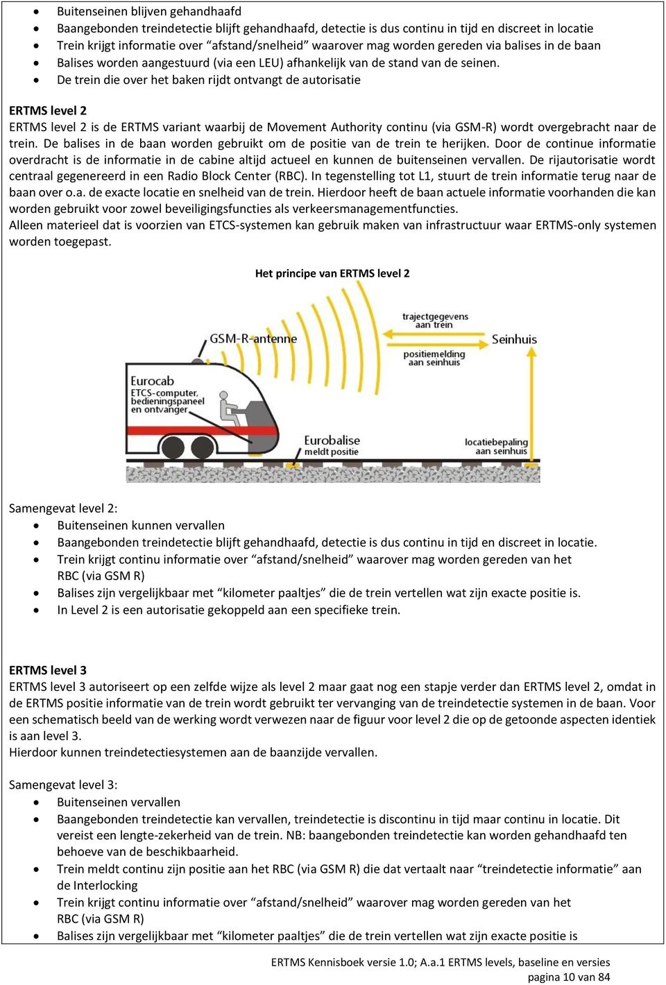 De trein die over het baken rijdt ontvangt de autorisatie ERTMS level 2 ERTMS level 2 is de ERTMS variant waarbij de Movement Authority continu (via GSM-R) wordt overgebracht naar de trein.