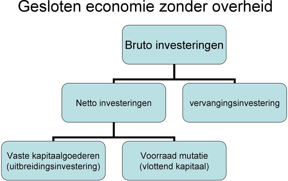 vervangingsinvestering Vaste kapitaalgoederen