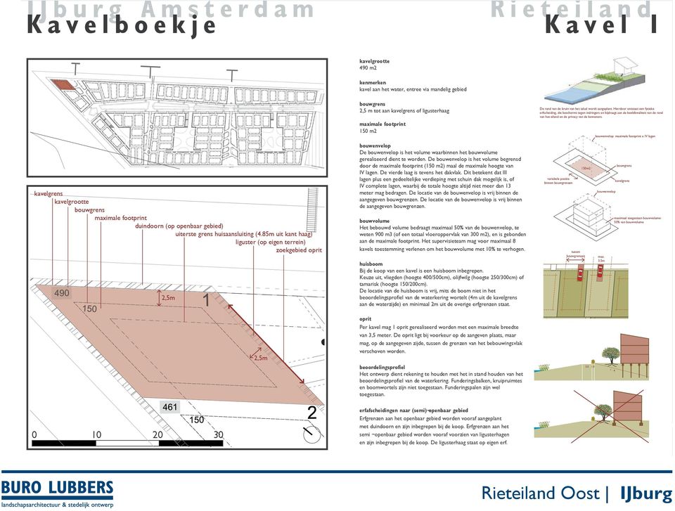 maximale footprint 150 m2 bouwenvelop: maximale footprint x IV lagen kavelgrens kavelgrootte bouwgrens maximale footprint duindoorn (op openbaar gebied) uiterste grens huisaansluiting (4.