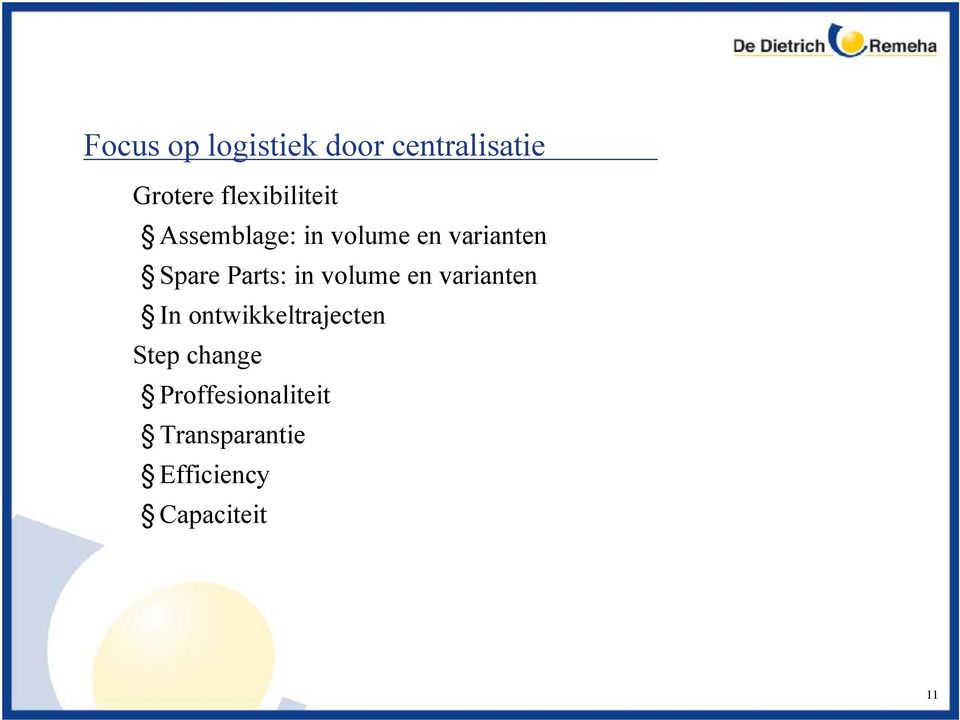 Parts: in volume en varianten In ontwikkeltrajecten