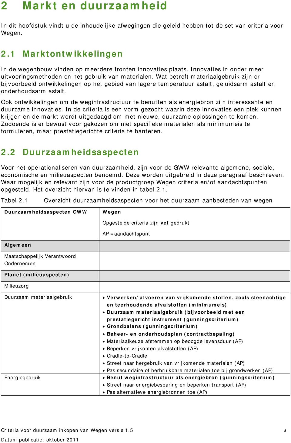 Wat betreft materiaalgebruik zijn er bijvoorbeeld ontwikkelingen op het gebied van lagere temperatuur asfalt, geluidsarm asfalt en onderhoudsarm asfalt.