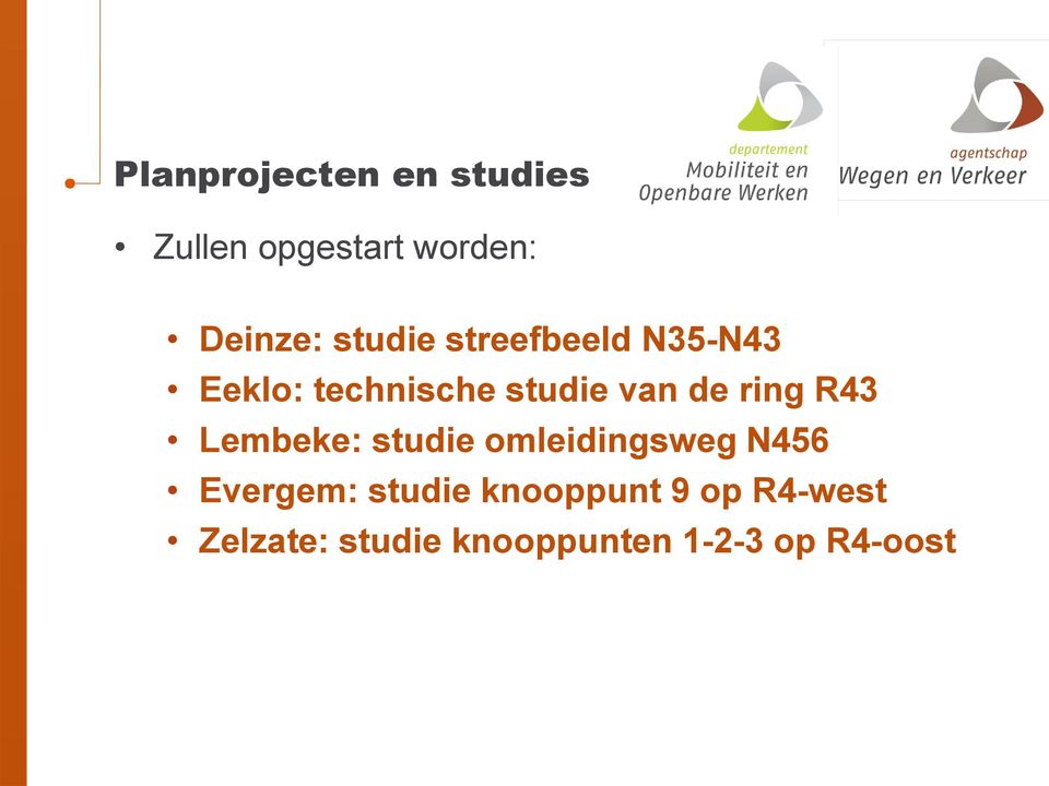 ring R43 Lembeke: studie omleidingsweg N456 Evergem: studie