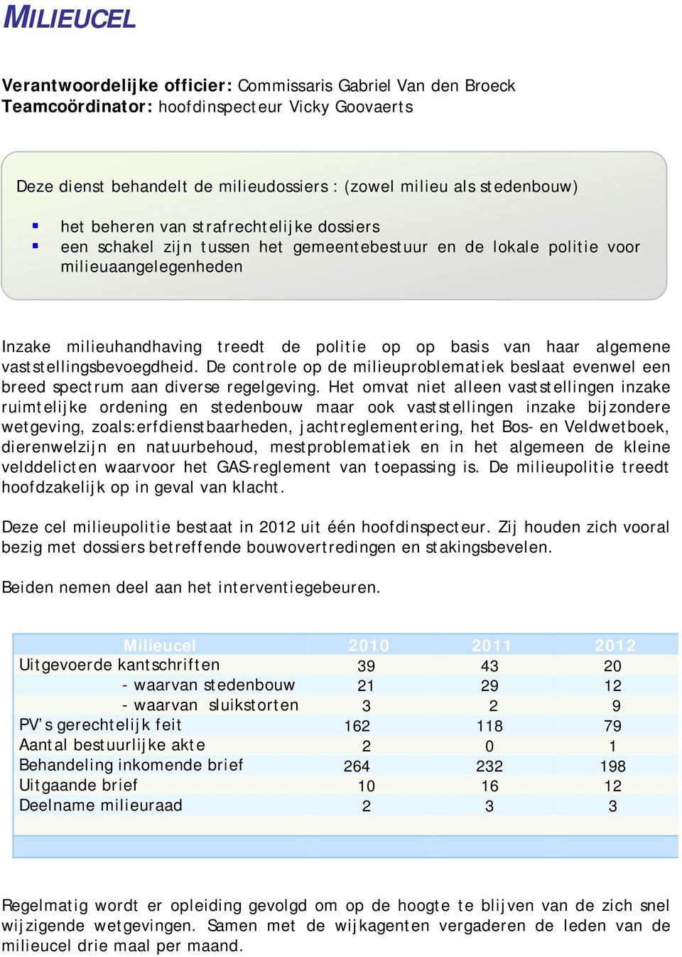 algemene vaststellingsbevoegdheid. De controle op de milieuproblematiek beslaat evenwel een breed spectrum aan diverse regelgeving.