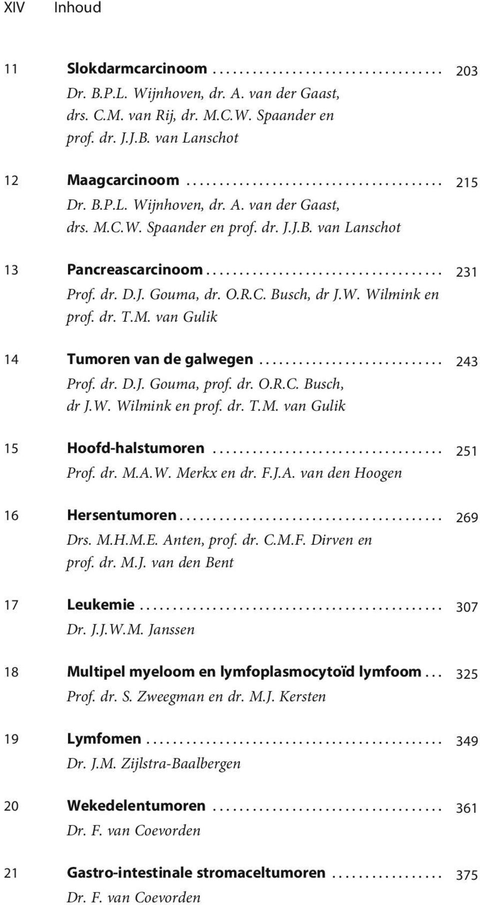 .. 251 Prof. dr. M.A.W. Merkx en dr. F.J.A. van den Hoogen 16 Hersentumoren... 269 Drs. M.H.M.E. Anten, prof. dr. C.M.F. Dirven en prof. dr. M.J. van den Bent 17 Leukemie... 307 Dr. J.J.W.M. Janssen 18 Multipel myeloom en lymfoplasmocytoïd lymfoom.