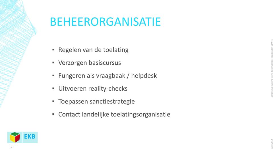 helpdesk Uitvoeren reality-checks Toepassen