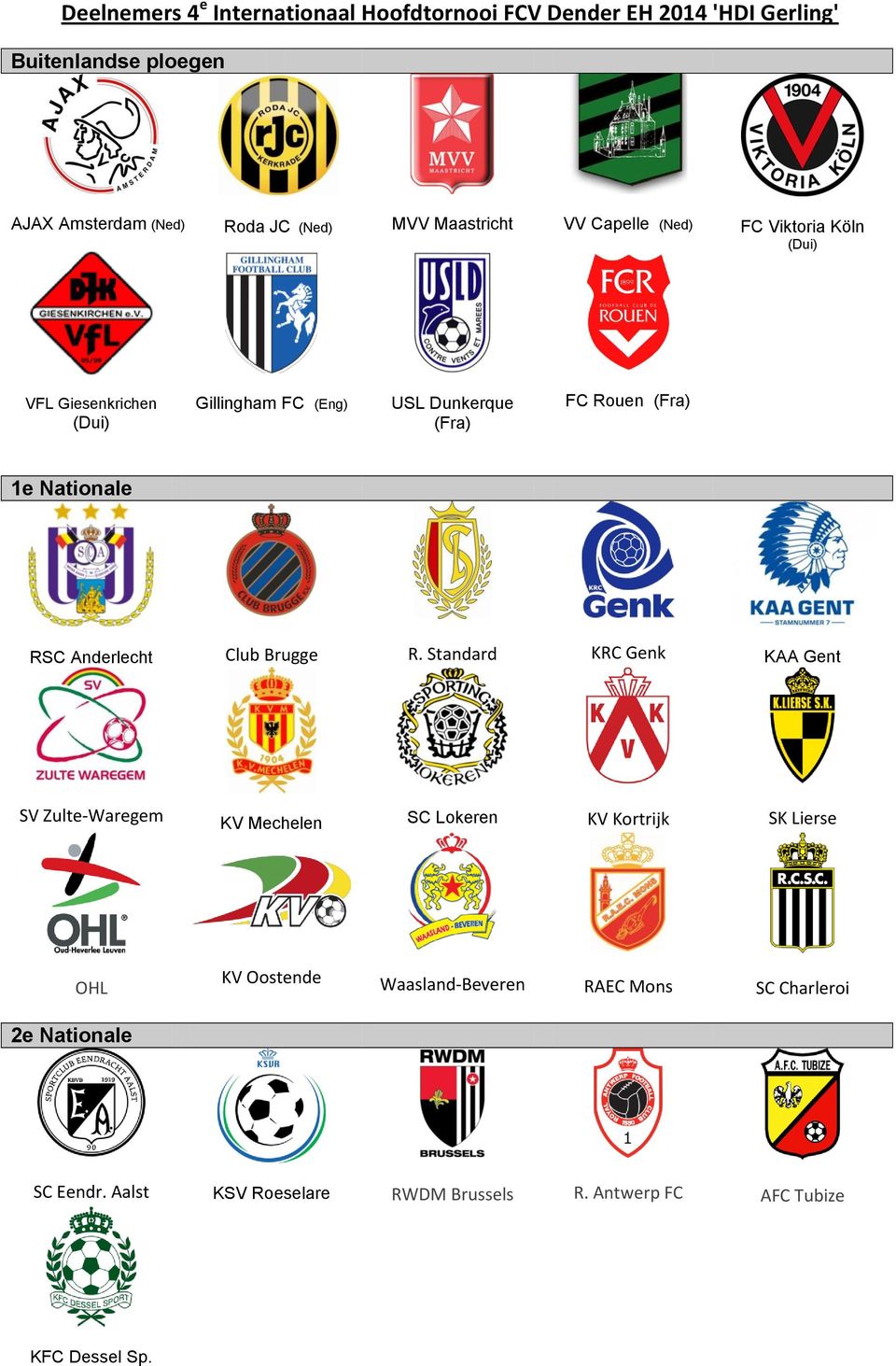 Nationale RSC Anderlecht Club Brugge R.