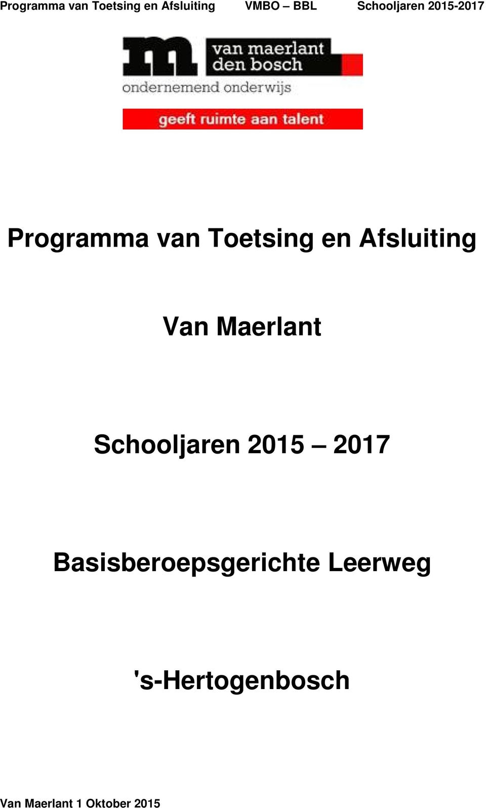 Schooljaren 2015 2017