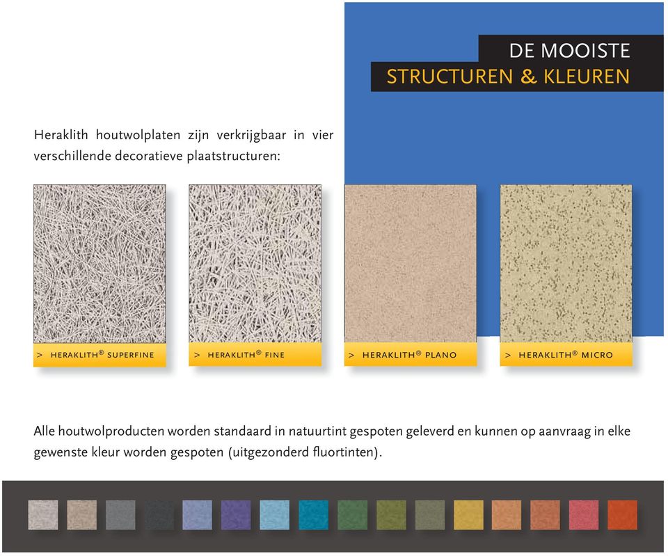 heraklith plano > heraklith micro Alle houtwolproducten worden standaard in natuurtint