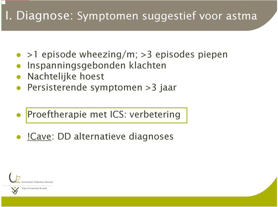 klachten Nachtelijke hoest Persisterende symptomen >3