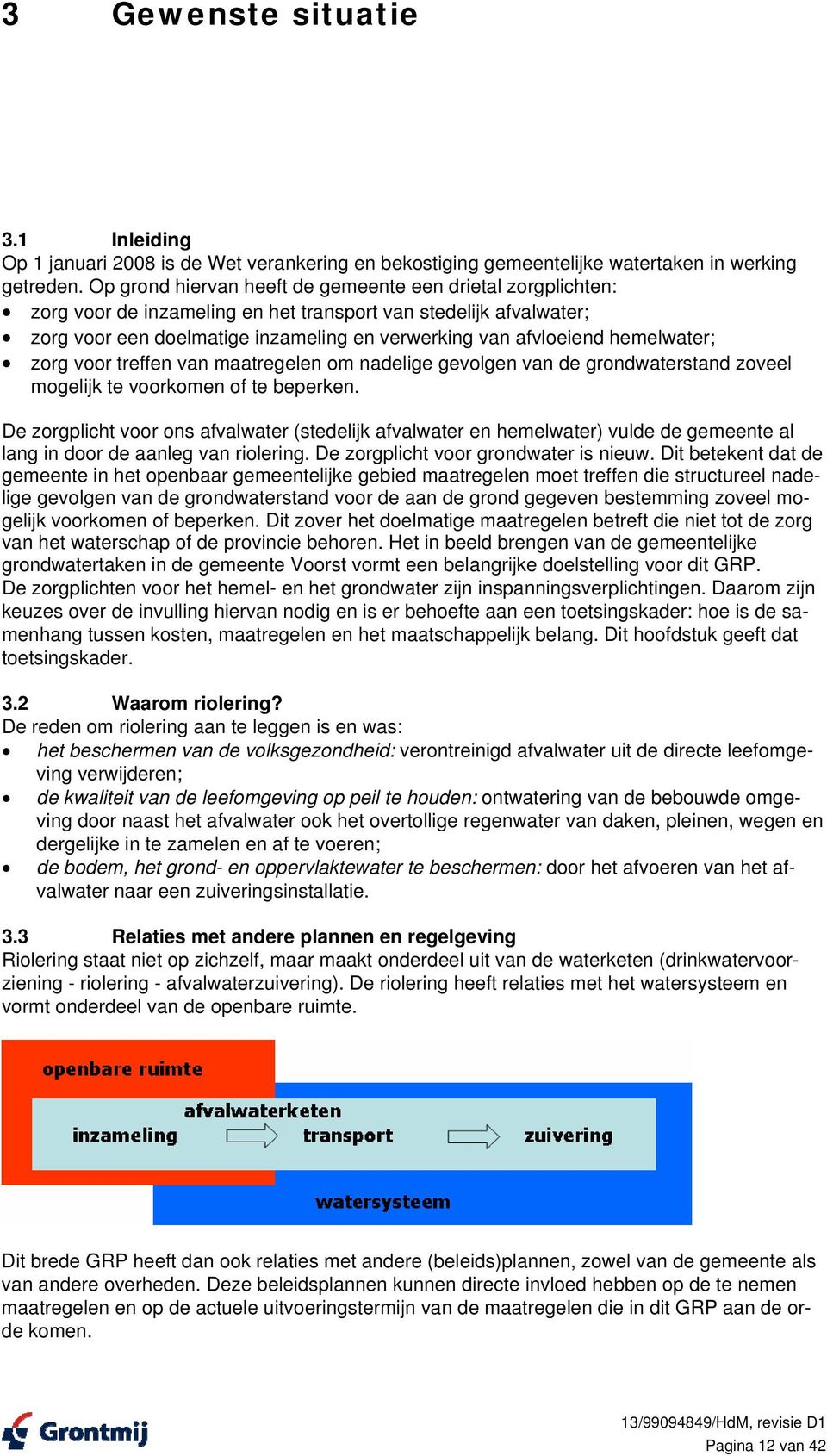 hemelwater; zorg voor treffen van maatregelen om nadelige gevolgen van de grondwaterstand zoveel mogelijk te voorkomen of te beperken.