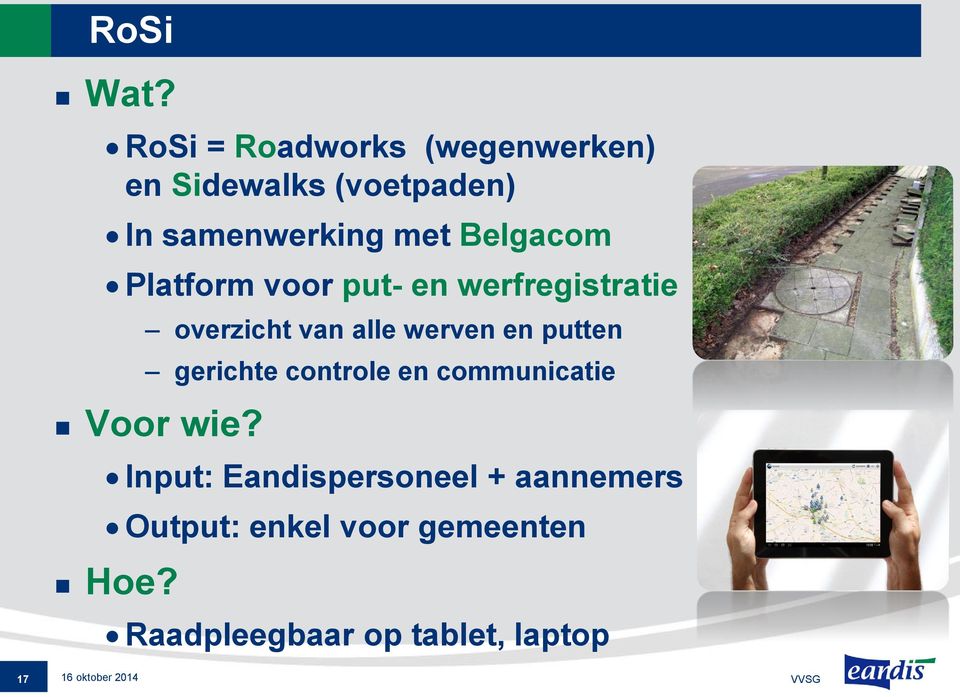 Platform voor put- en werfregistratie overzicht van alle werven en putten gerichte