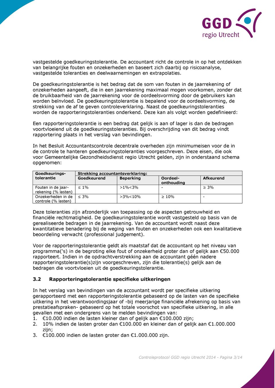 De goedkeuringstolerantie is het bedrag dat de som van fouten in de jaarrekening of onzekerheden aangeeft, die in een jaarrekening maximaal mogen voorkomen, zonder dat de bruikbaarheid van de