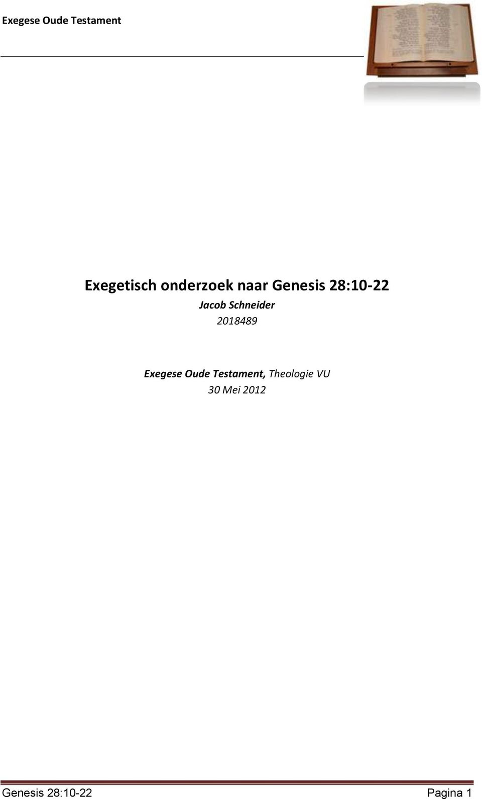 Exegese Oude Testament, Theologie