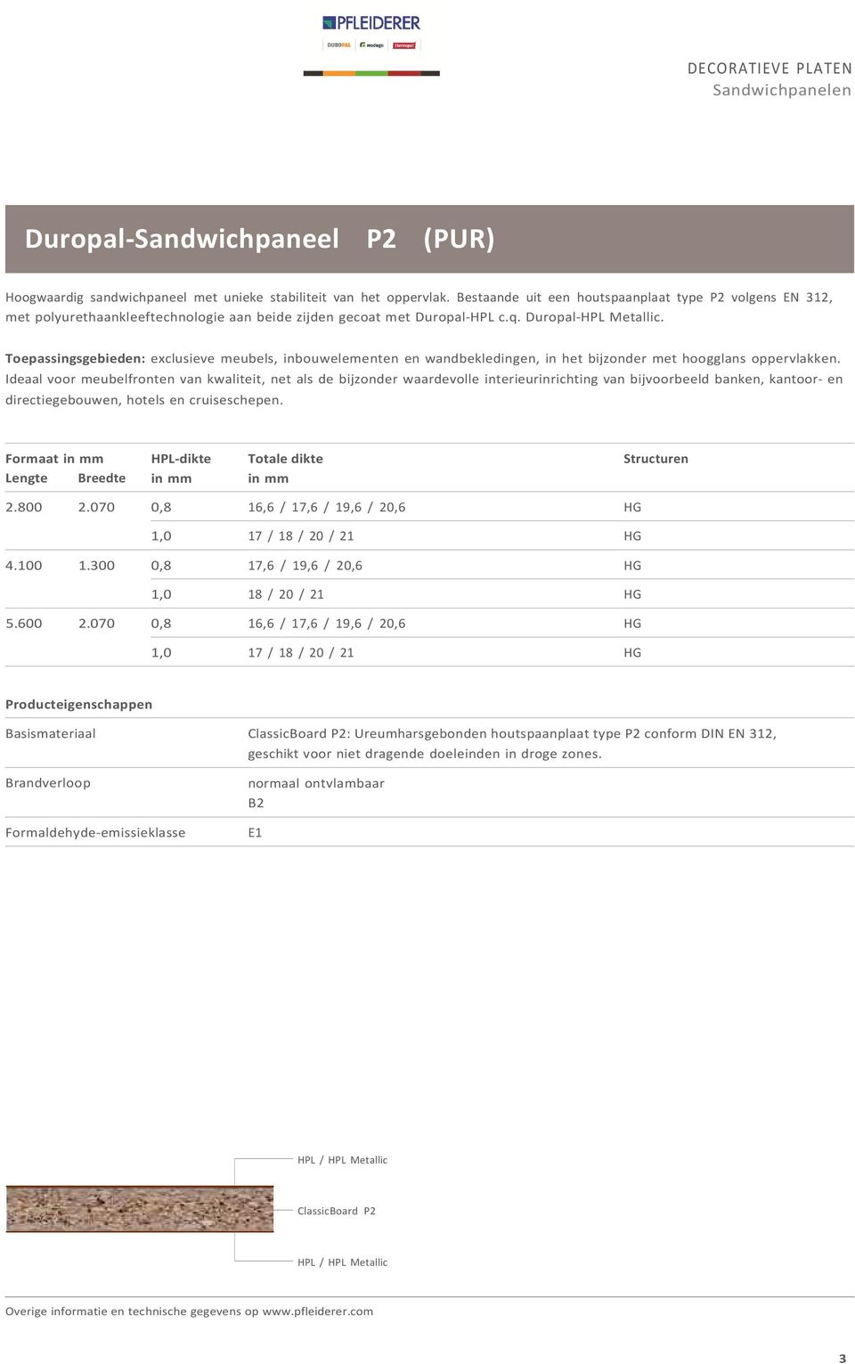 Toepassingsgebieden: exclusieve meubels, inbouwelementen en wandbekledingen, in het bijzonder met hoogglans oppervlakken.