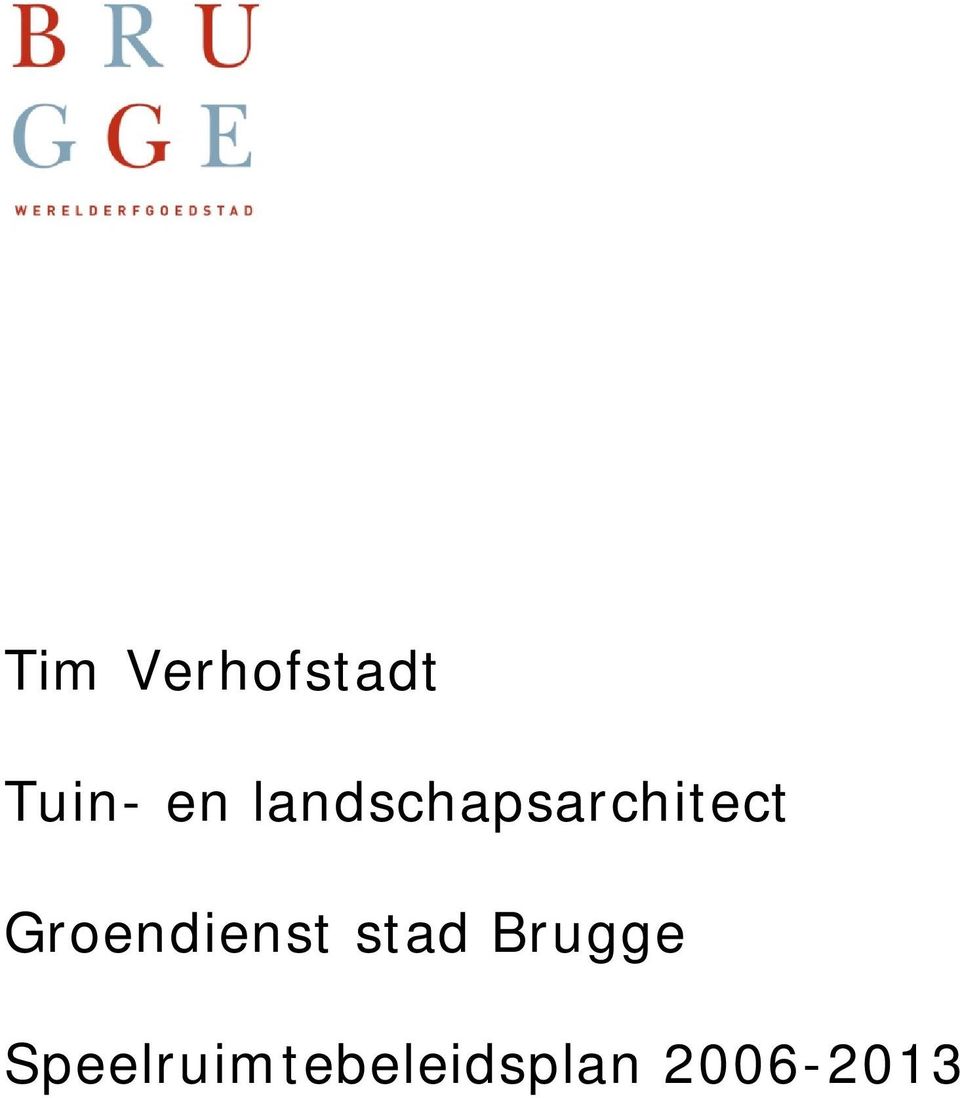 Groendienst stad Brugge