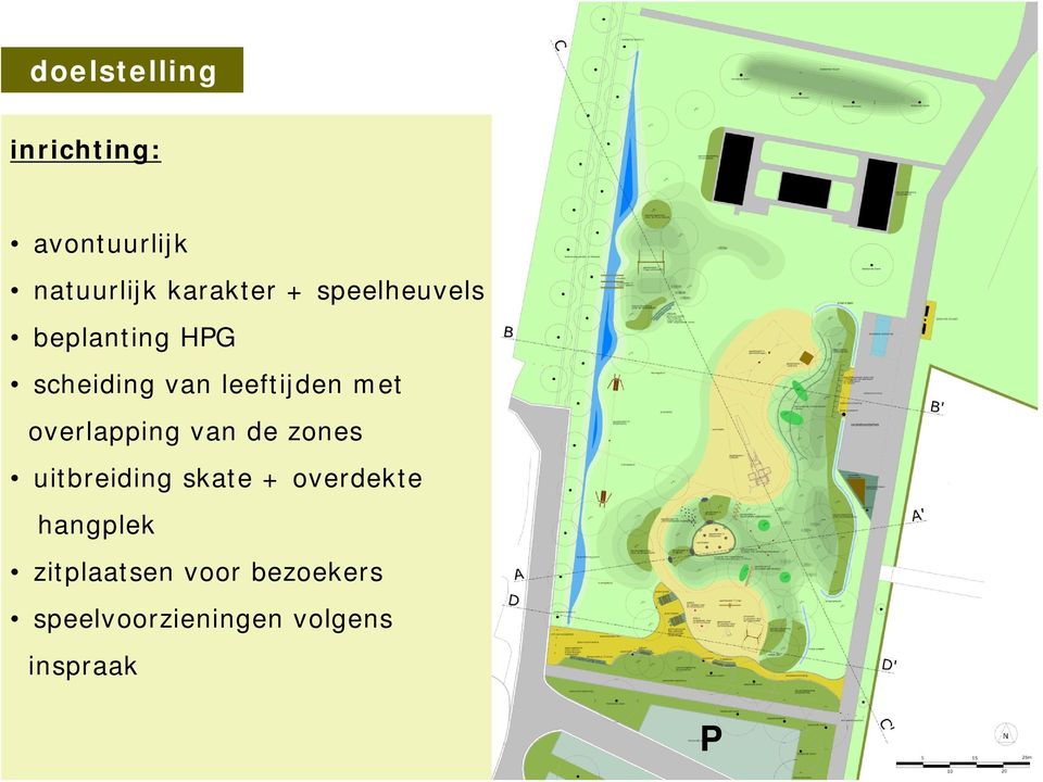 overlapping van de zones uitbreiding skate + overdekte