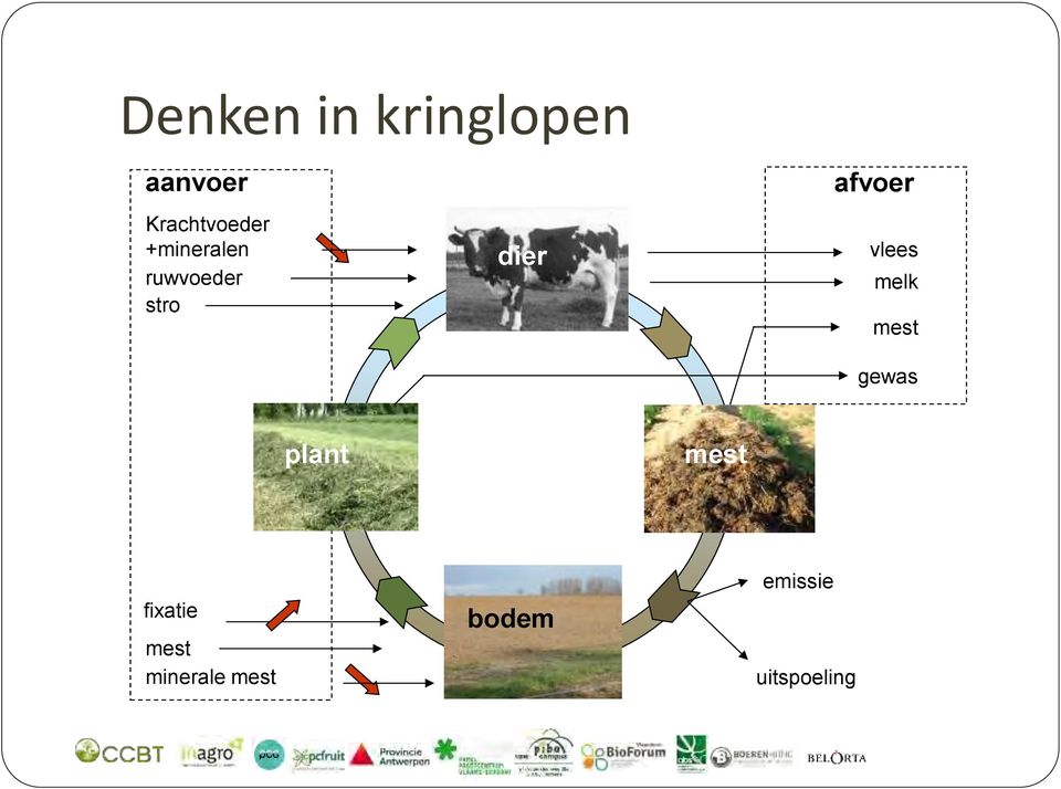 vlees melk mest gewas plant mest fixatie