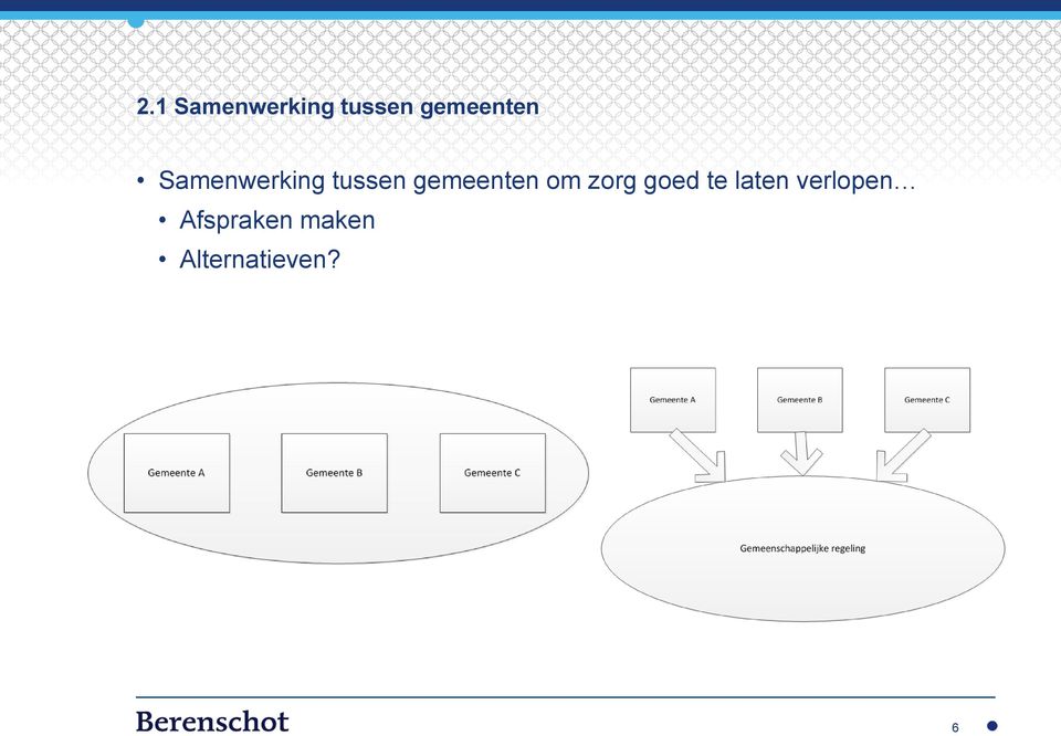 gemeenten om zorg goed te laten