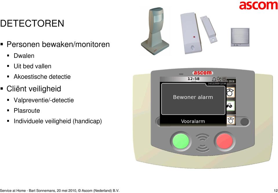 Valpreventie/-detectie Plasroute Individuele veiligheid