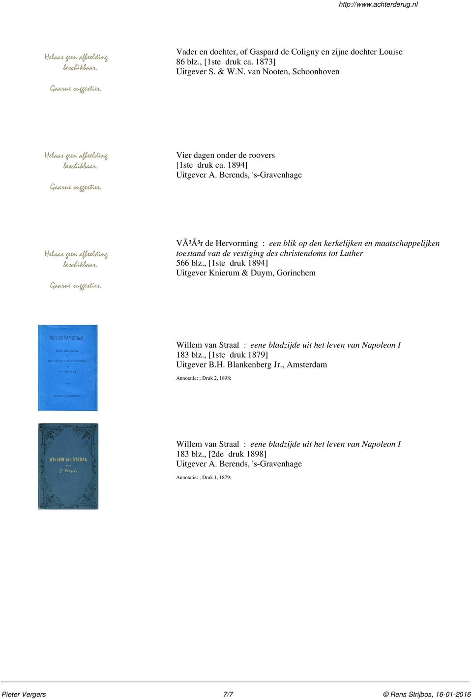 1894] VÃ³Ã³r de Hervorming : een blik op den kerkelijken en maatschappelijken toestand van de vestiging des christendoms tot Luther 566 blz.