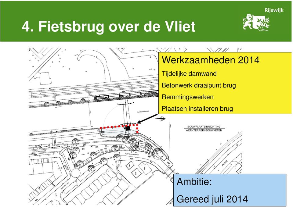 Betonwerk draaipunt brug