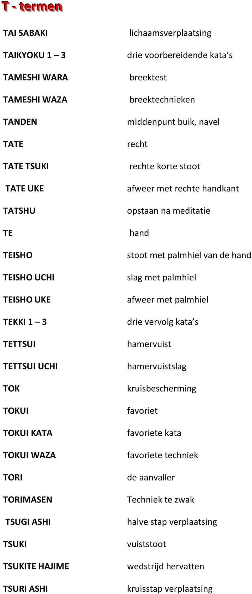 recht rechte korte stoot afweer met rechte handkant opstaan na meditatie hand stoot met palmhiel van de hand slag met palmhiel afweer met palmhiel drie vervolg kata s hamervuist