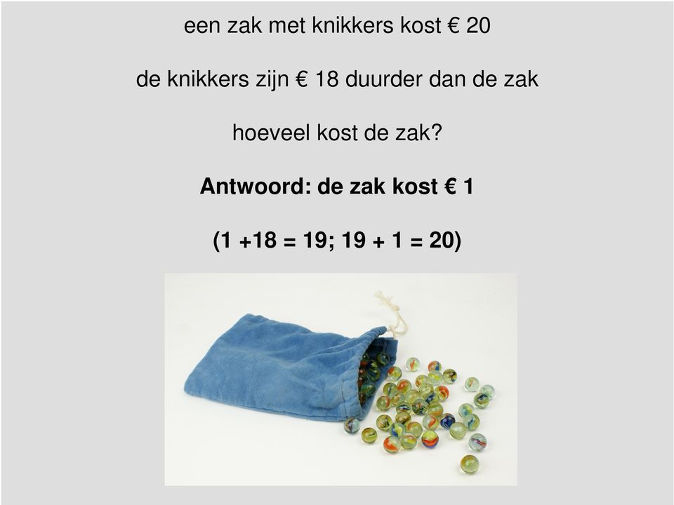 zak hoeveel kost de zak?