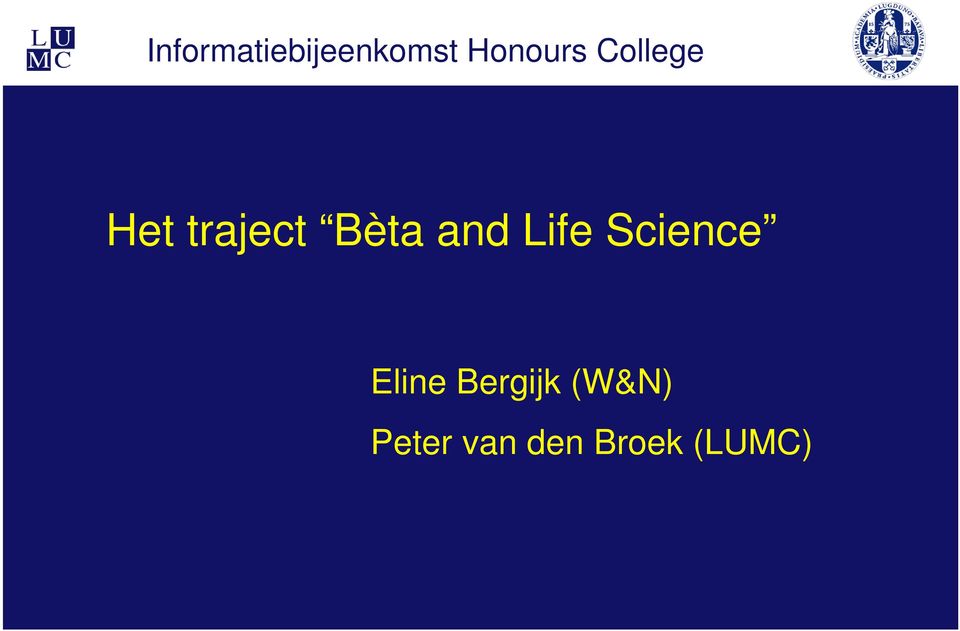 Life Science Eline Bergijk