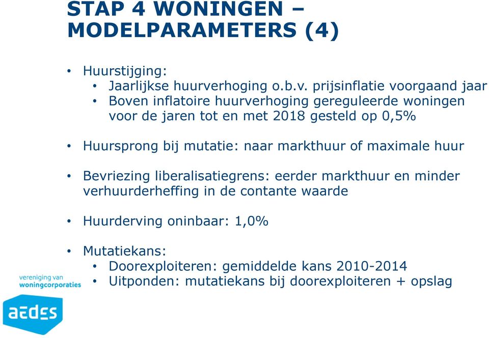 prijsinflatie voorgaand jaar Boven inflatoire huurverhoging gereguleerde woningen voor de jaren tot en met 2018 gesteld op