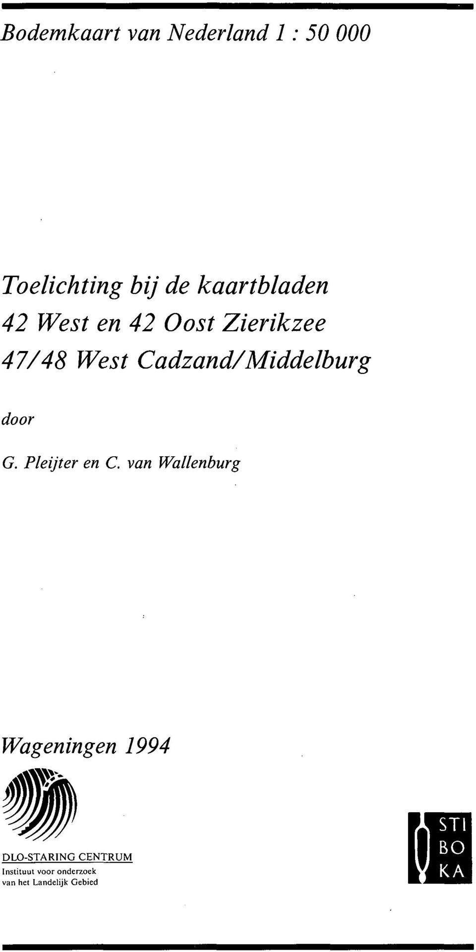 Cadzand/Middelburg door G. Pleijter en C.