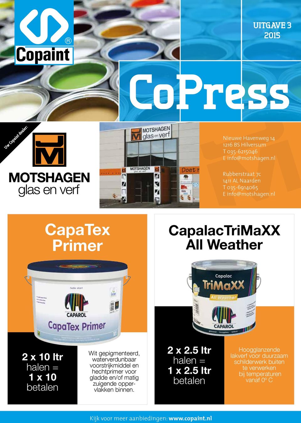 nl CapaTex Primer CapalacTriMaXX All Weather 2 x 10 ltr 1 x 10 Wit gepigmenteerd, waterverdunbaar