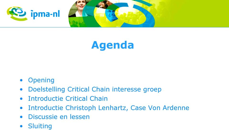 Critical Chain Introductie Christoph