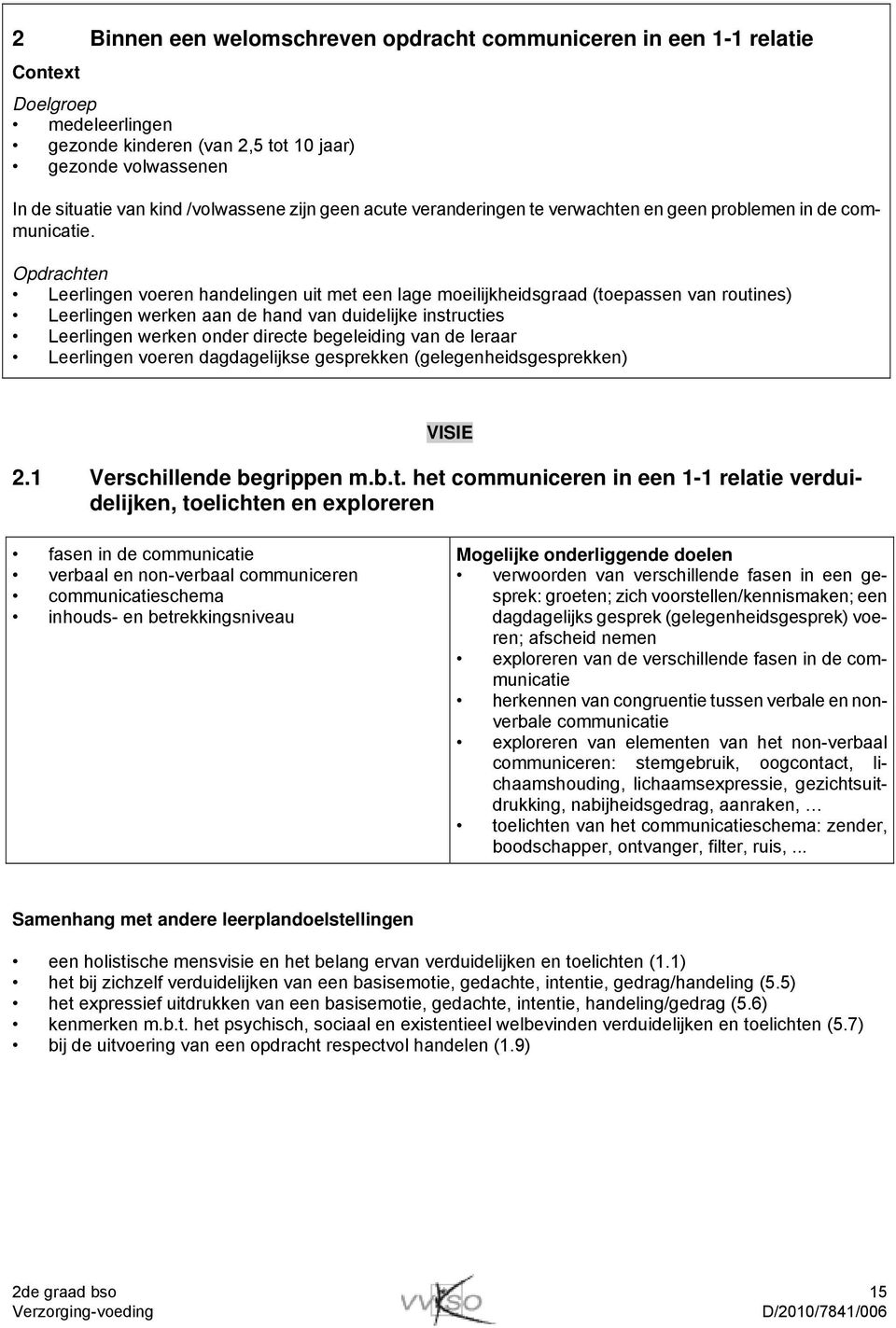 Opdrachten Leerlingen voeren handelingen uit met een lage moeilijkheidsgraad (toepassen van routines) Leerlingen werken aan de hand van duidelijke instructies Leerlingen werken onder directe